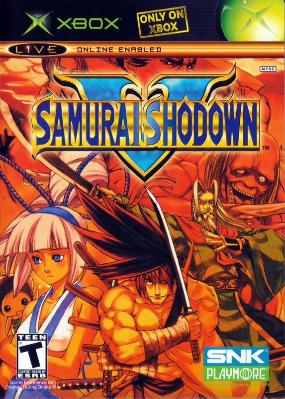 Samurai Shodown V box art for Xbox